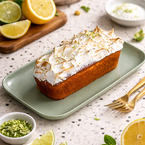 Cake citron meringuée